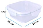Coca Tupper de Vidrio 800ml con Tapa Anti Fugas, Anti Olores, Fácil Limpieza y Saludable, Apto Microondas - Imagen 5
