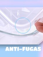 Coca Tupper de Vidrio 800ml con Tapa Anti Fugas, Anti Olores, Fácil Limpieza y Saludable, Apto Microondas - Imagen 2